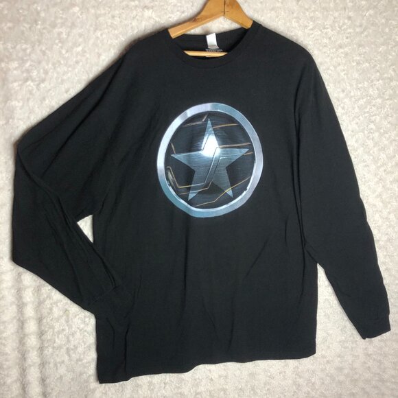 Marvel Men's‎ The Falcon and the Winter Solder Chest Star Long Sleeve Size XL - Picture 1 of 4